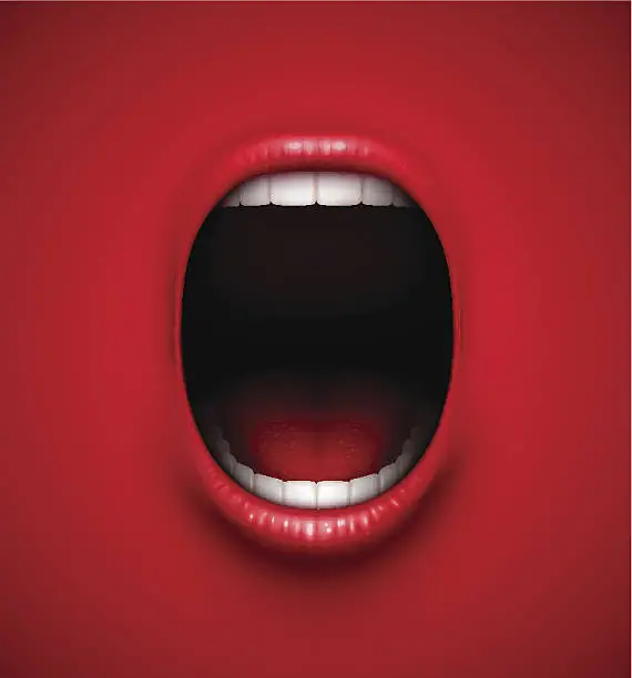 Vector illustration of Scream background