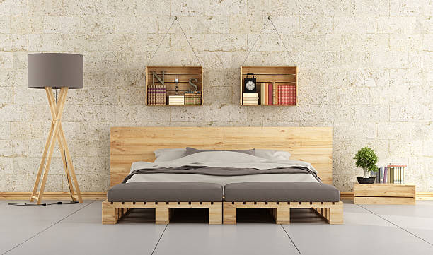 nowoczesne sypialnia - apartment architecture bed bedding zdjęcia i obrazy z banku zdjęć