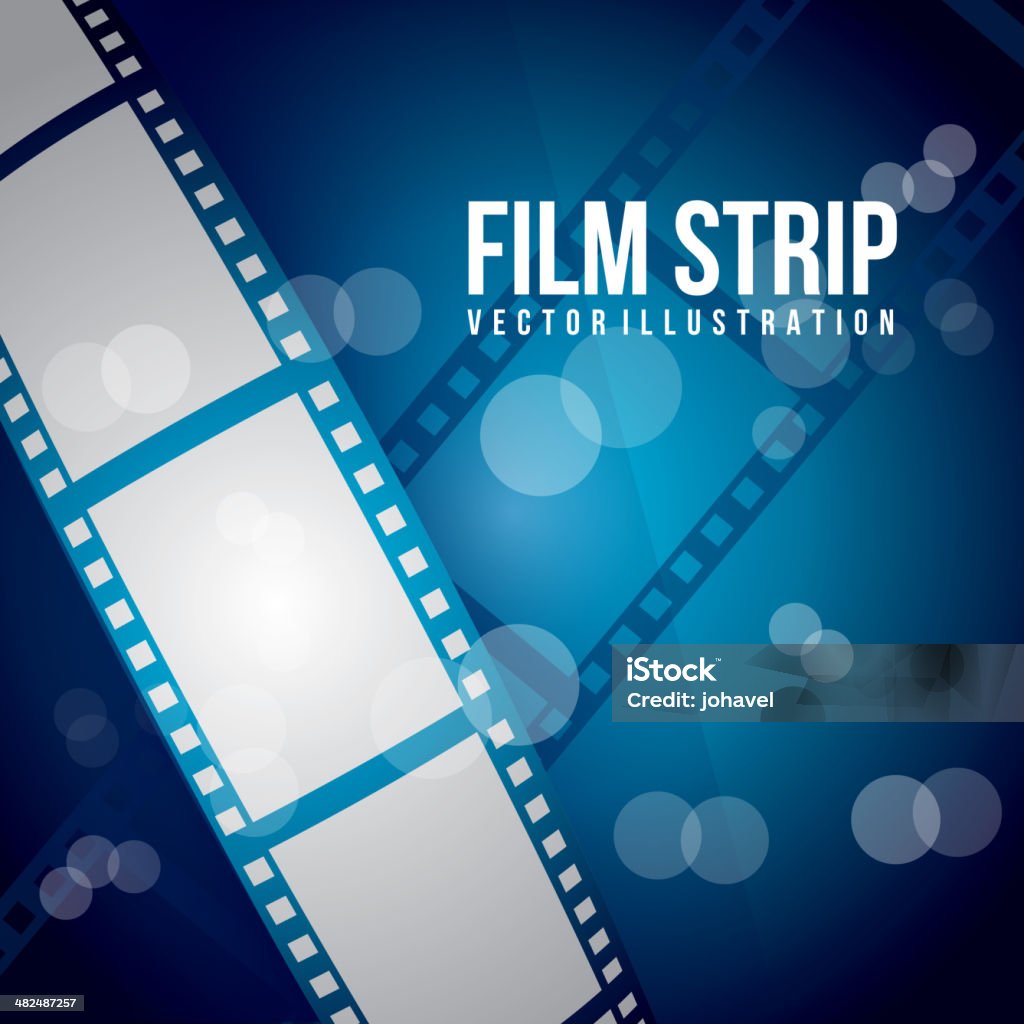 Film Stripe film stripe over blue background. vector illustration Arts Culture and Entertainment stock vector