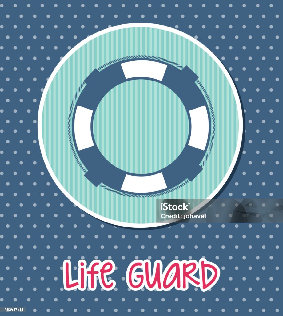 life guard - Lizenzfrei Auf dem Wasser treiben Vektorgrafik