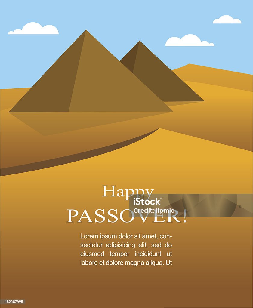 Heureux Passover- sur les Juifs de l'Égypte - clipart vectoriel de Architecture libre de droits