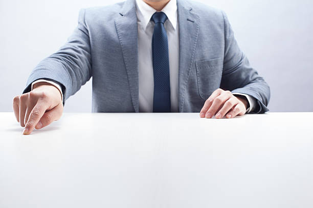 istock Businessman Pointing on Desk 482487583