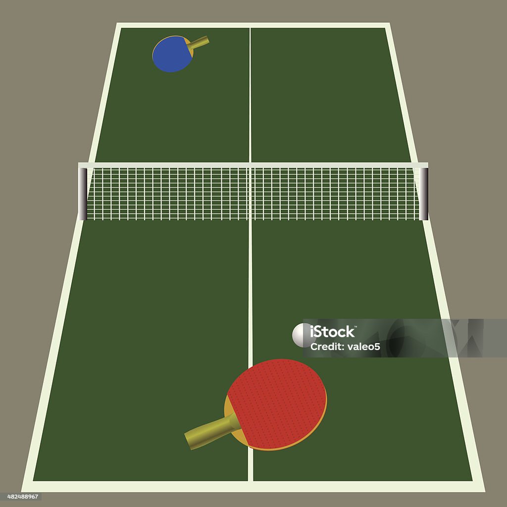 Jogo de ping-pong - Royalty-free Atividade arte vetorial