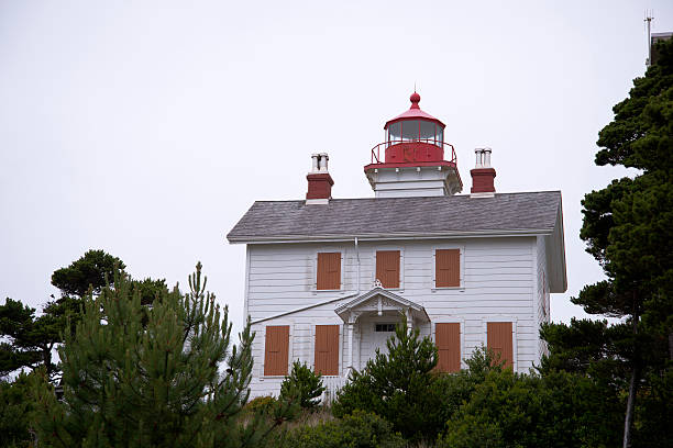 istock Old vintage lighthouse with keeper house attached Victorian style 482490426