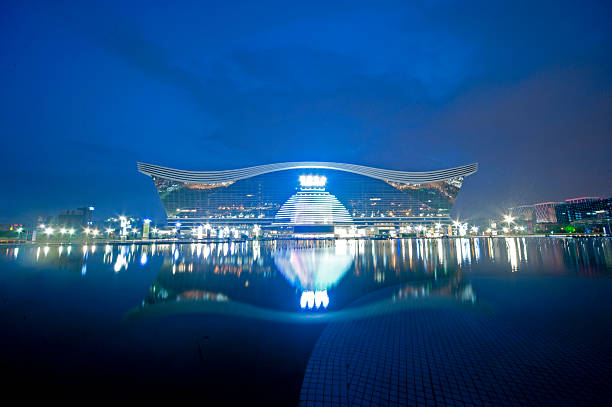 istock Global Center in Chengdu, China Night 482491391