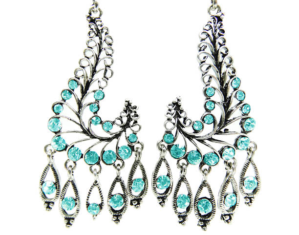istock jewelry earrings with bright crystals 482493131