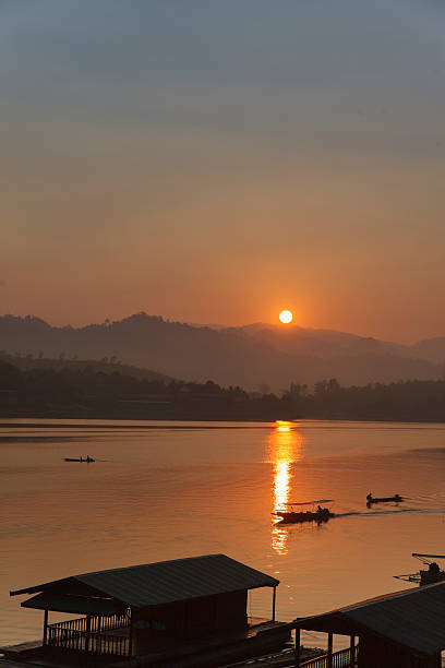 istock Floating Town at Sangkhla buri, Thailand. 482493375