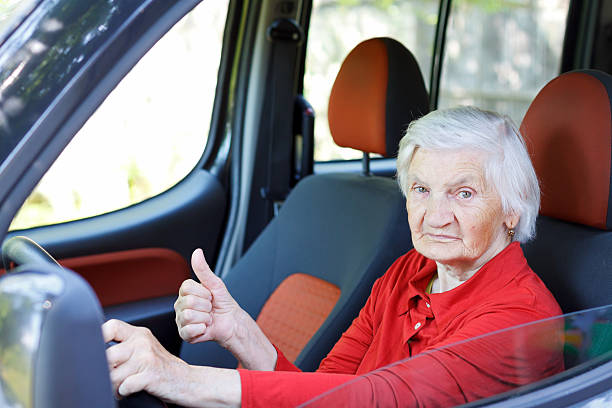 istock Senior woman driving 482494008