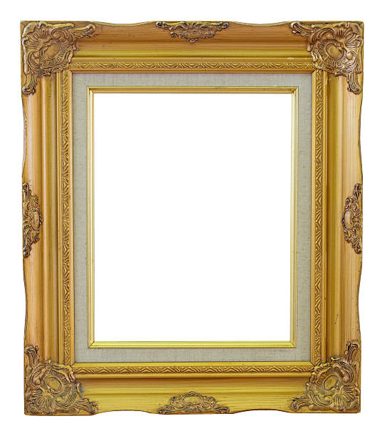 istock Old Frame gold and copper vintage isolated background. 482495684