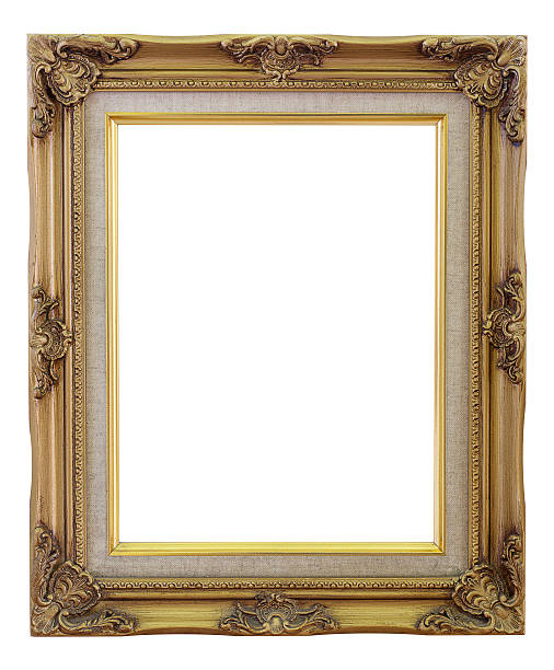 istock Old Frame gold and copper vintage isolated background. 482495690