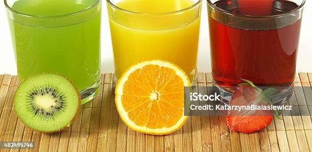 Fresh Colorful Fruit Drinks Stock Photo - Download Image Now - 2015, Appetizer, Backgrounds