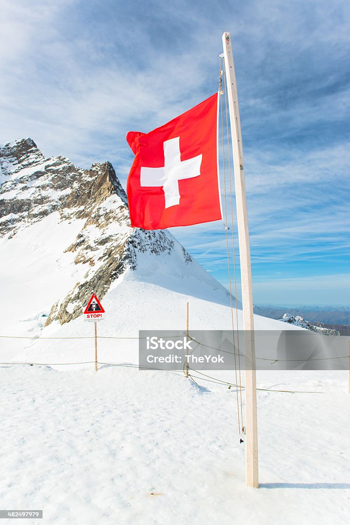 Jungfraujoch, parte dos Alpes suíços montanha de neve Paisagem Alpes - Royalty-free Alpes Europeus Foto de stock