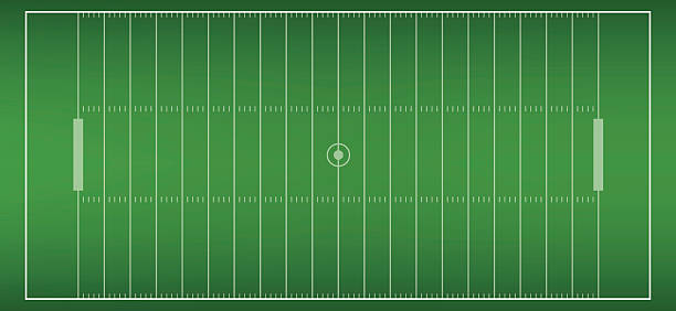 illustrazioni stock, clip art, cartoni animati e icone di tendenza di sfondo di campo di football americano con finto turf. campo da calcio - track and field athlete