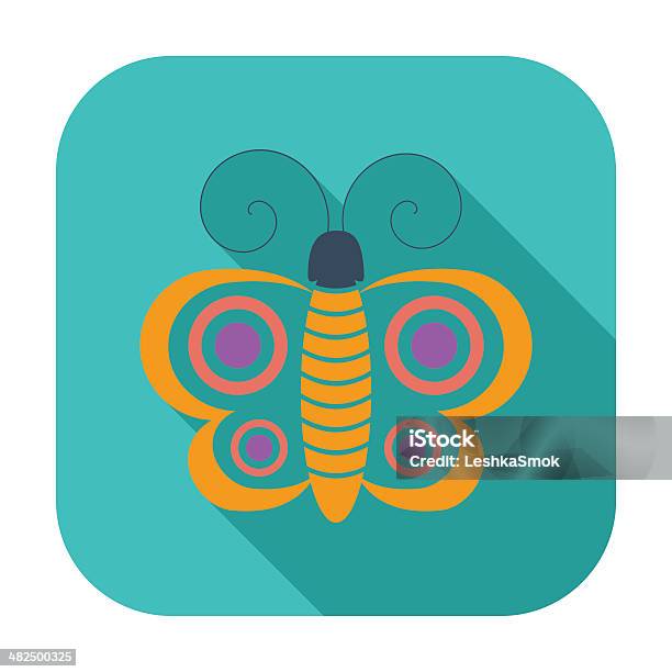 Butterfly Single Icon Stock Illustration - Download Image Now - Animal, Animal Body Part, Animal Wing