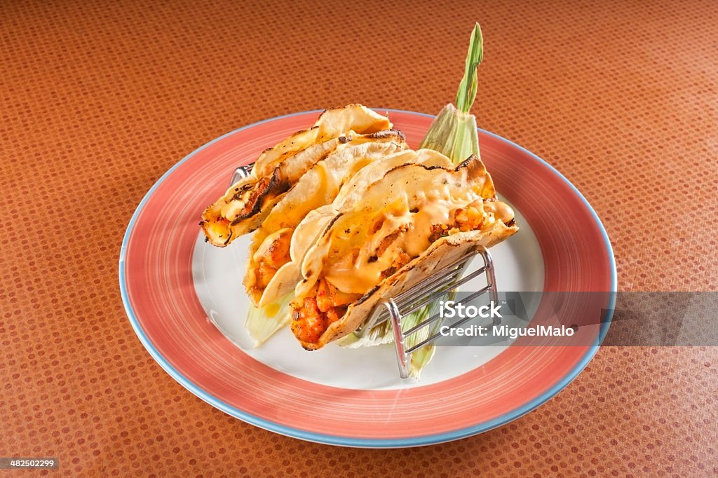 Tacos de pescados y mariscos - Foto de stock de Mayonesa libre de derechos