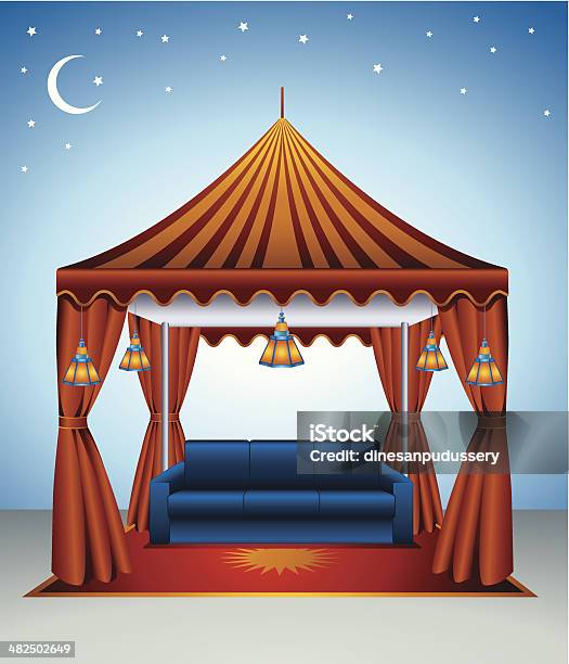 Ramadan Majlis Tents For Iftar Stock Illustration - Download Image Now - Tent, Arabia, West Asian Ethnicity