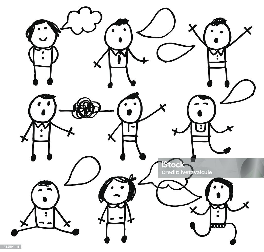 Talking people Vector file Arguing stock vector