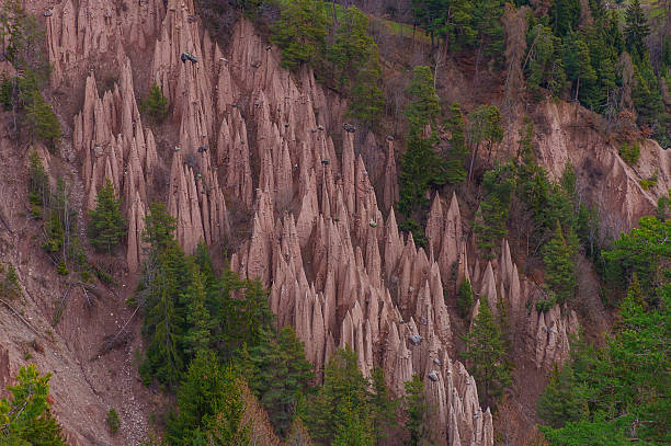 Earth Pyramides near Bolzano. stock photo