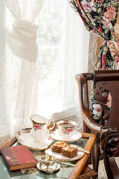 istock Afternoon tea in a vintage style room. 482505638