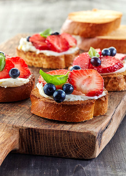 istock toasted bread with berries and cream cheese 482505944