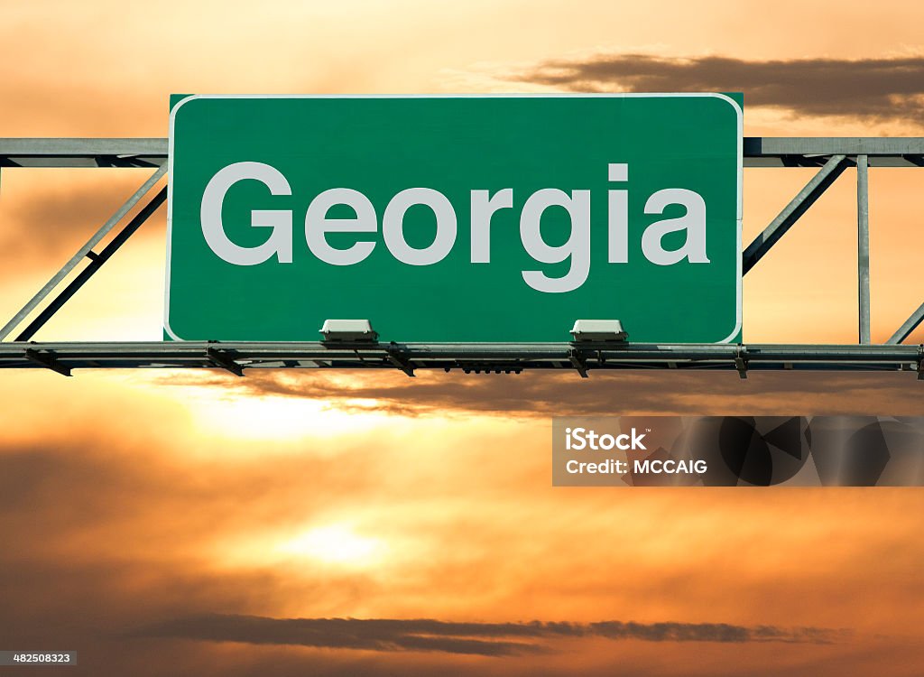 Georgia-Schild - Lizenzfrei Georgia Stock-Foto