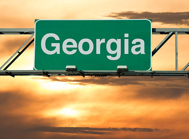 Georgia Sign A Georgia road sign concept. georgia us state photos stock pictures, royalty-free photos & images