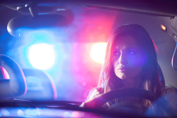 Woman chaced and pulled over by Woman chaced and pulled over by cursor photos stock pictures, royalty-free photos & images