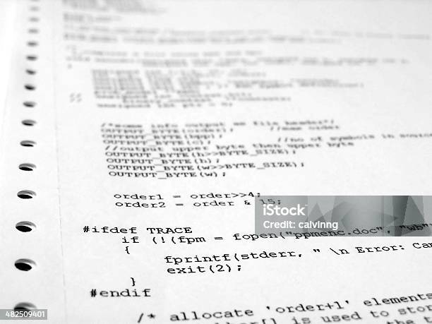 Software Program Code Stock Photo - Download Image Now - Artificial ...