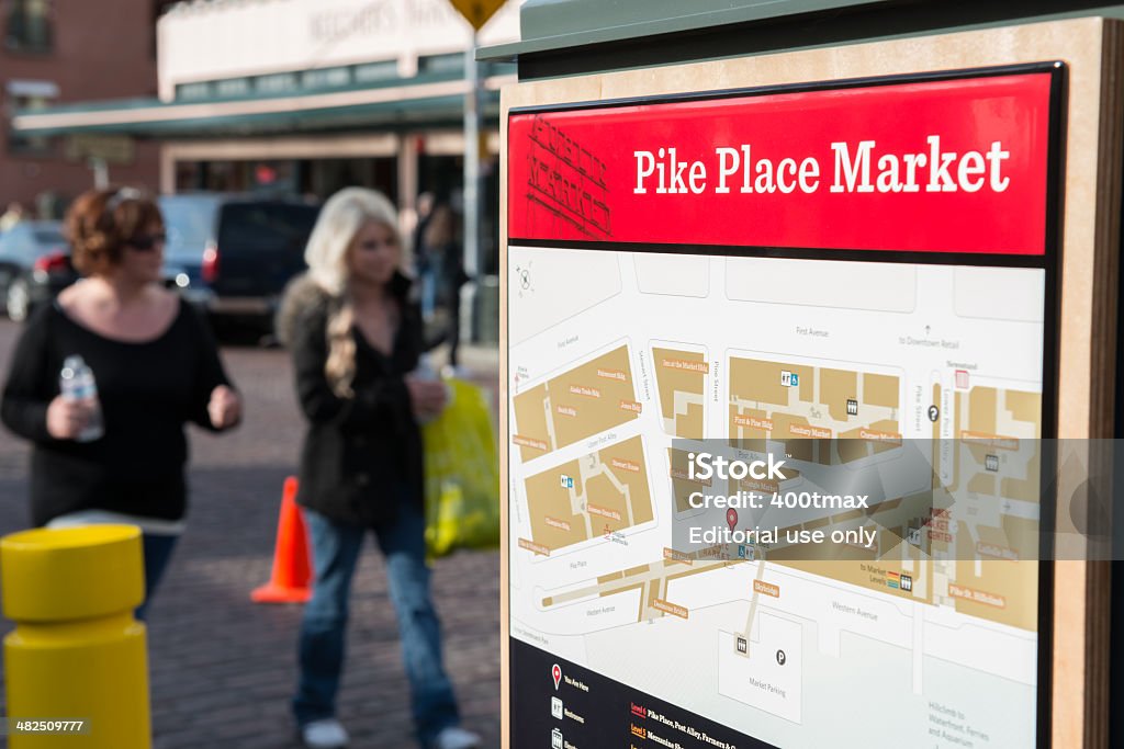 Pike Place - Foto de stock de Andar royalty-free