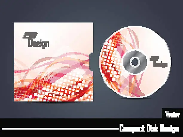 Vector illustration of CD cover design