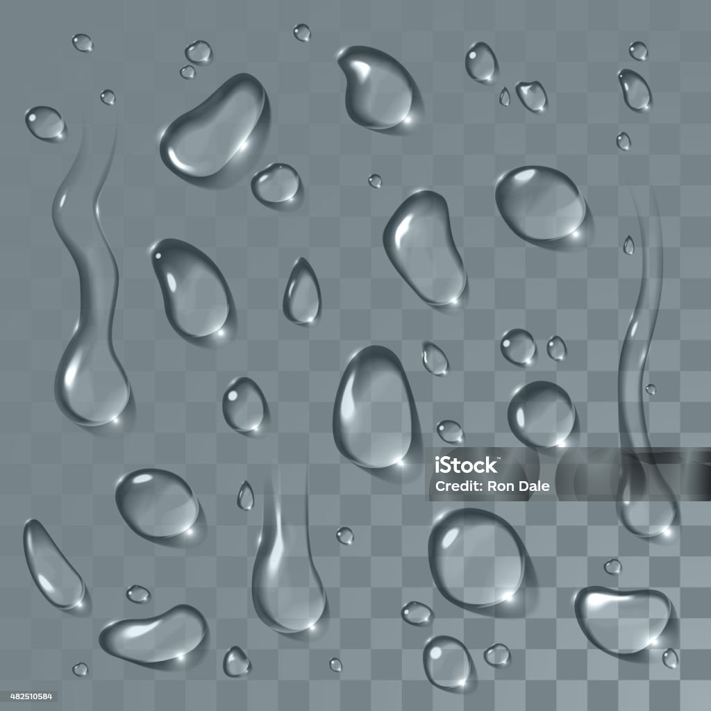De gouttes d'eau ensemble - clipart vectoriel de Goutte - État liquide libre de droits De gouttes d'eau ensemble - clipart vectoriel de Goutte - État liquide libre de droits