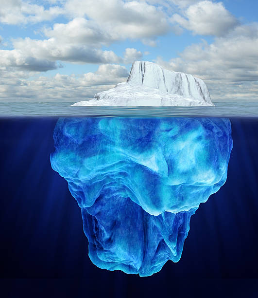 Iceberg Iceberg above and below water level antarctic ocean photos stock pictures, royalty-free photos & images