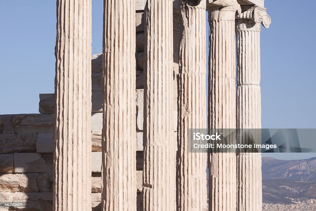 O Erecteion em Atenas, Grécia - Foto de stock de Acrópole - Atenas royalty-free