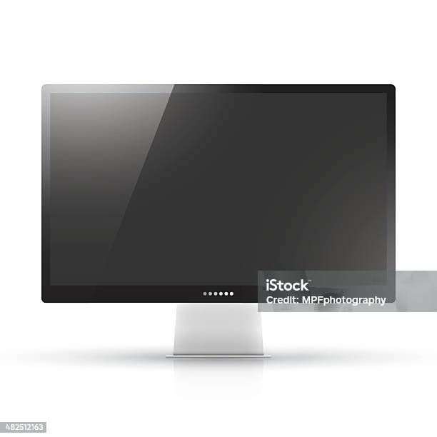 Isolated Realistic Computer Display Vector Illustration Stock ...
