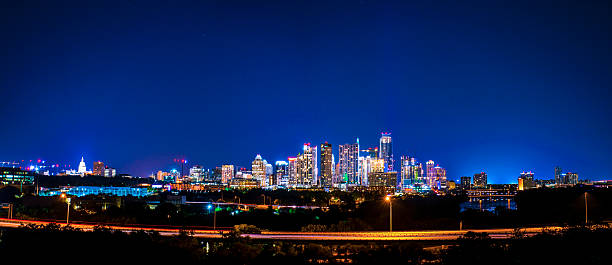 istock Panoramic Vibrant Night Time-Lapse Austin, Texas Capital Cities July 2015 482514910