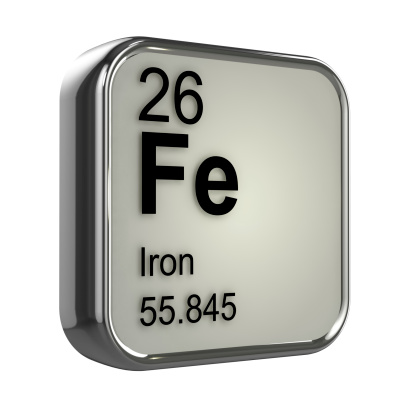 3d render of Iron element design