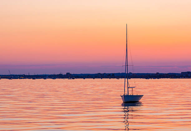 istock Calm waters and boats in Poole Harbour 482521473