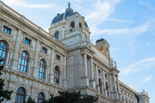 Maria Theresia square in Vienna, Austria