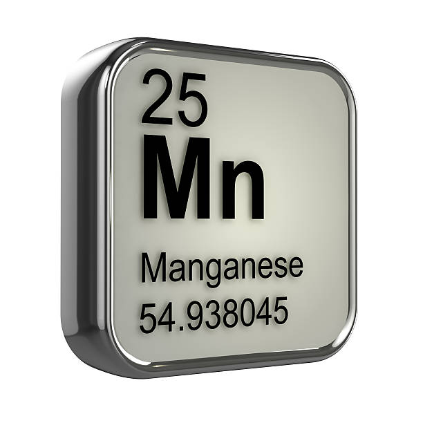 3 d manganese elemento - manganese foto e immagini stock