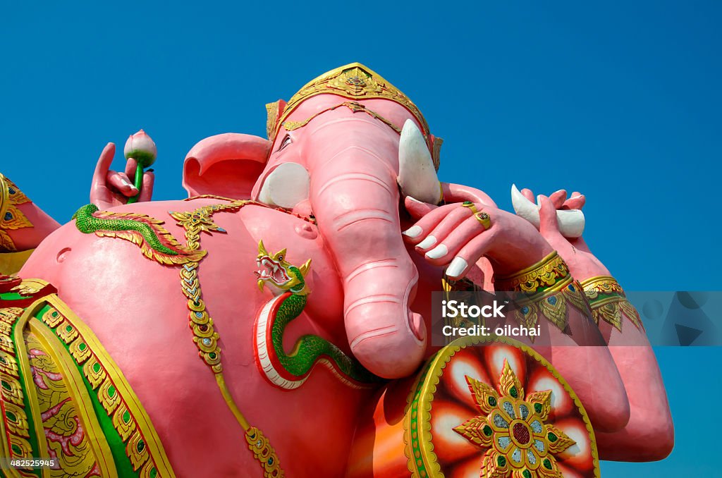 Ganesha statue The biggest Ganesha statue in public temple,Thailand. Animal Stock Photo