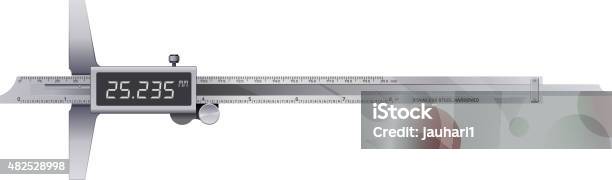 Precision Measurement Tool Height Measurement Stock Illustration - Download Image Now - 2015, Accuracy, Adjustable