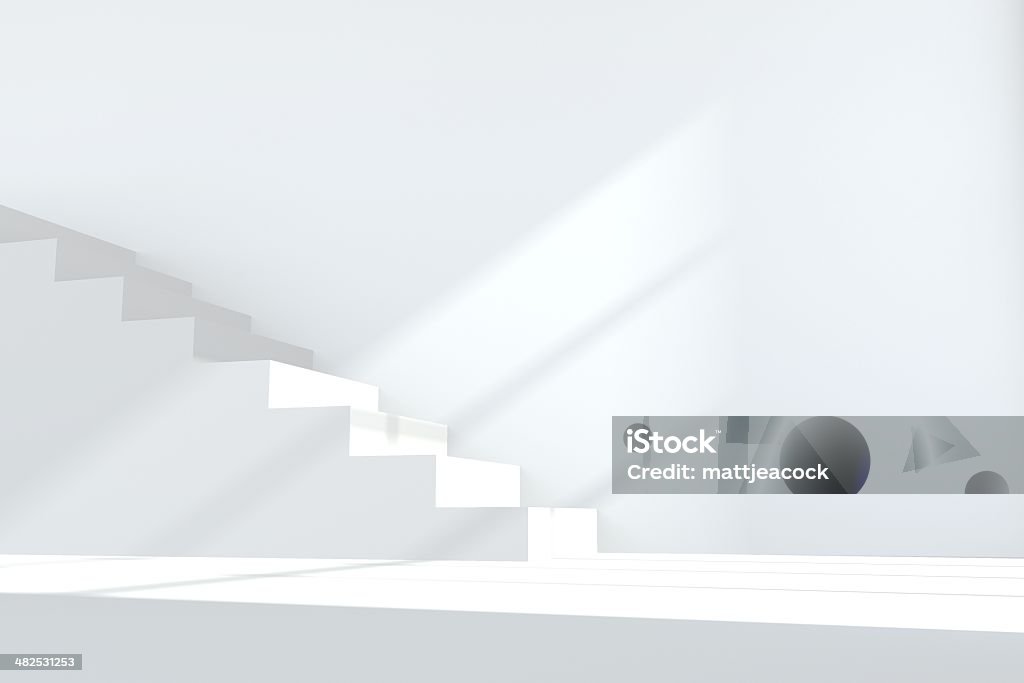 White staircase Staircase Stock Photo