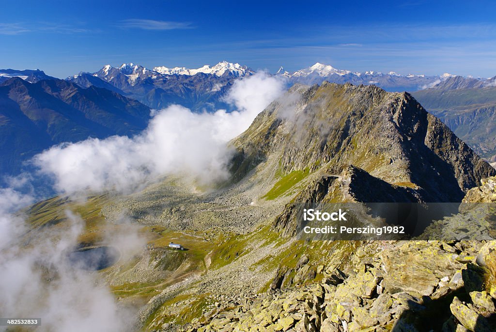 Alpine Alps mountain landscape at Jungfraujoch, Top of Europe Sw Alpine Alps mountain landscape at Jungfraujoch, Top of Europe Switzerland Europe Stock Photo