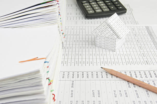 istock Pencil and house on finance account 482533498