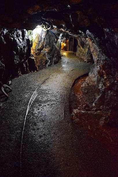 istock Old Mine Tunnel and Tracks 482533670