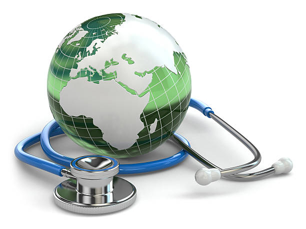 istock Global healthcare. Earth and stethoscope. 482533951