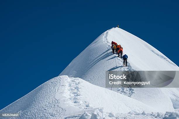 Imja Tse Or Island Peakclimbing Everest Region Nepal Stock Photo - Download Image Now