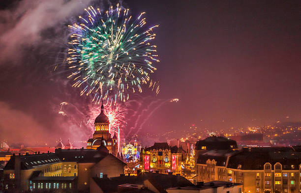 Feuerwerk in Cluj-Napoca – Foto