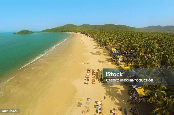 Goa Palolem Beach From Above Stock Photo - Download Image Now - Goa, Beach, Palolem Beach