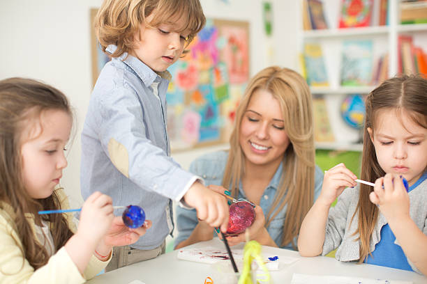 istock Cute kids in kindergarden. 482535899